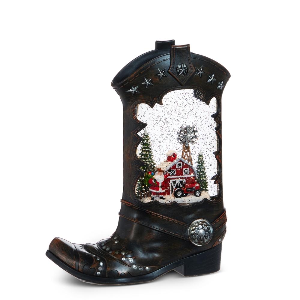 RAZ Imports 10" Santa Lighted Water Boot