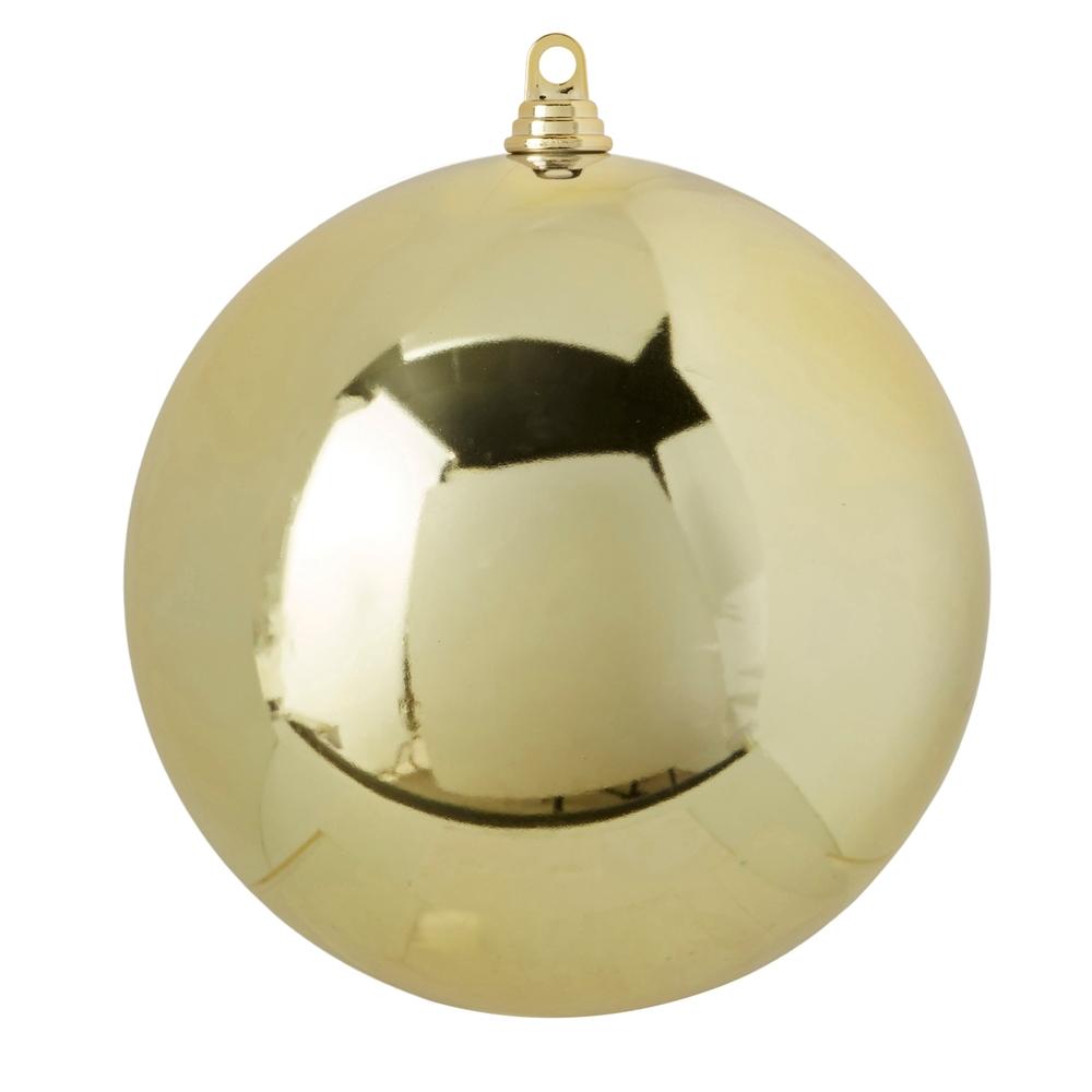 RAZ Imports 10" Shiny Champagne Ball Ornament