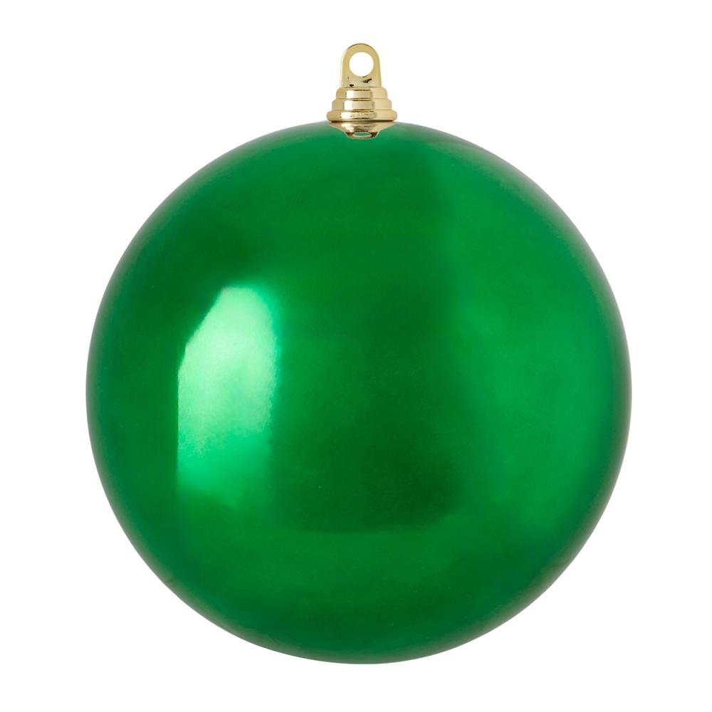 RAZ Imports 10" Shiny Green Ball Ornament