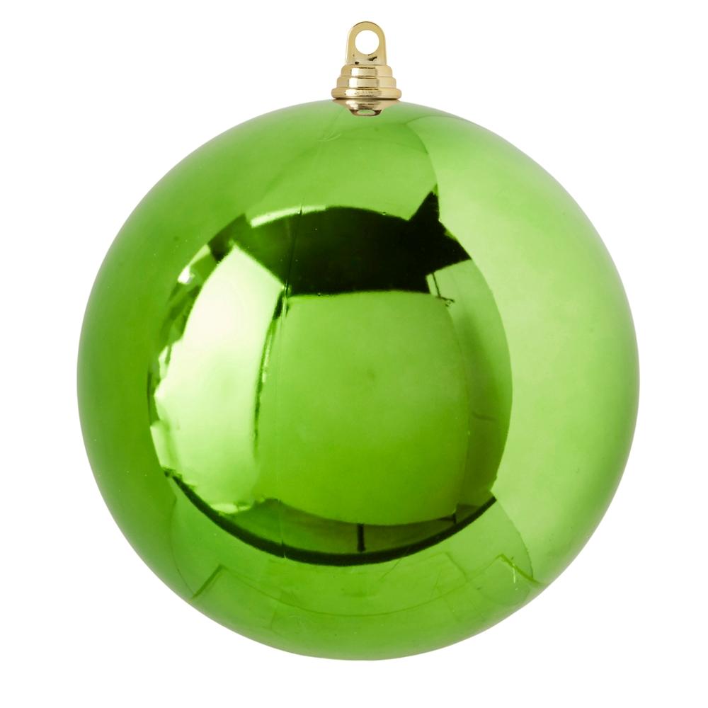 RAZ Imports 10" Shiny Light Green Ball Ornament