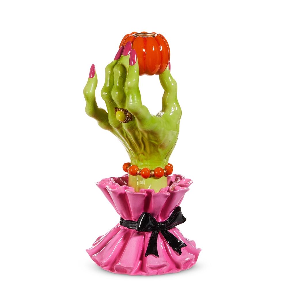 RAZ Imports 10" Witch Hand Candlestick