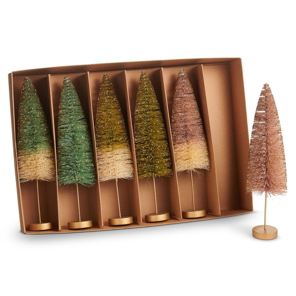 RAZ Imports 11.5" Box of Bottle Brush Trees