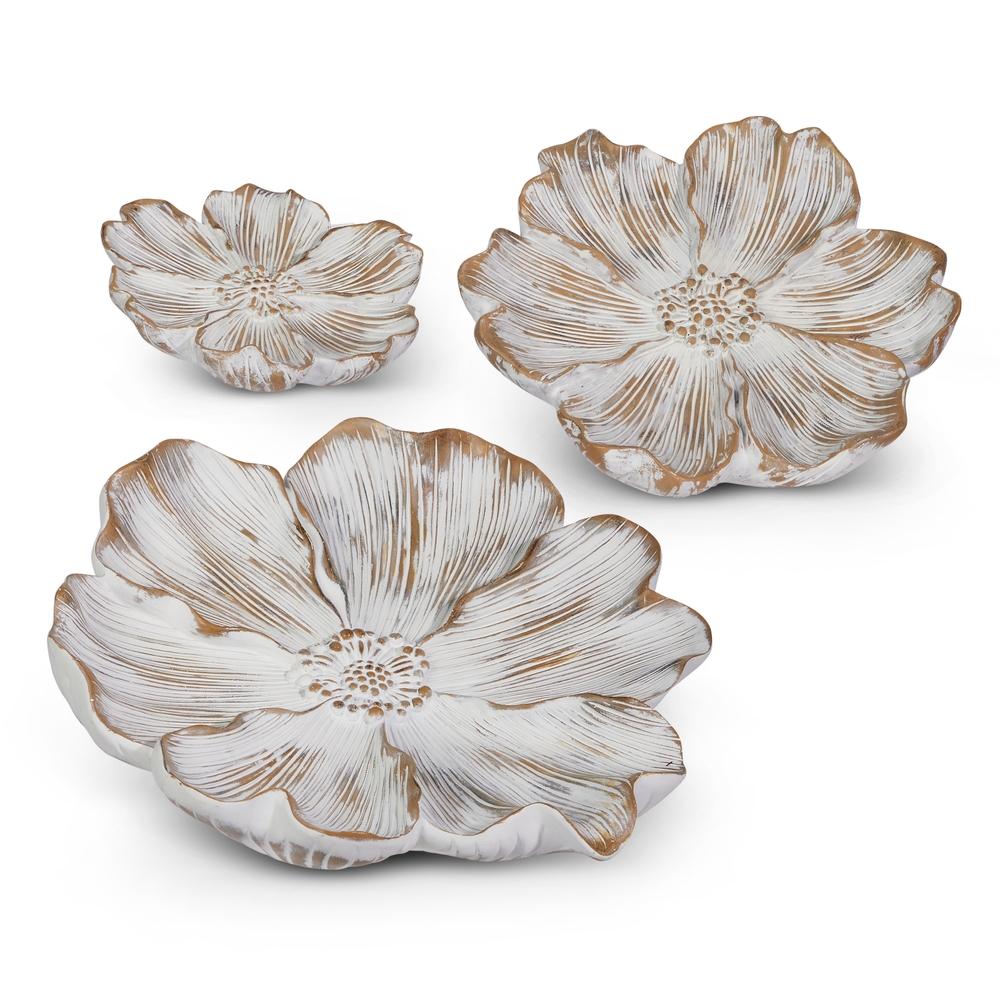 RAZ Imports 11.5" Whitewash Flowers