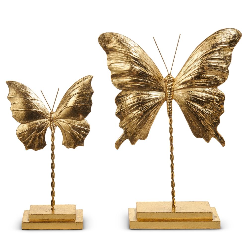 RAZ Imports 11.75" Gilded Butterflies on Stand