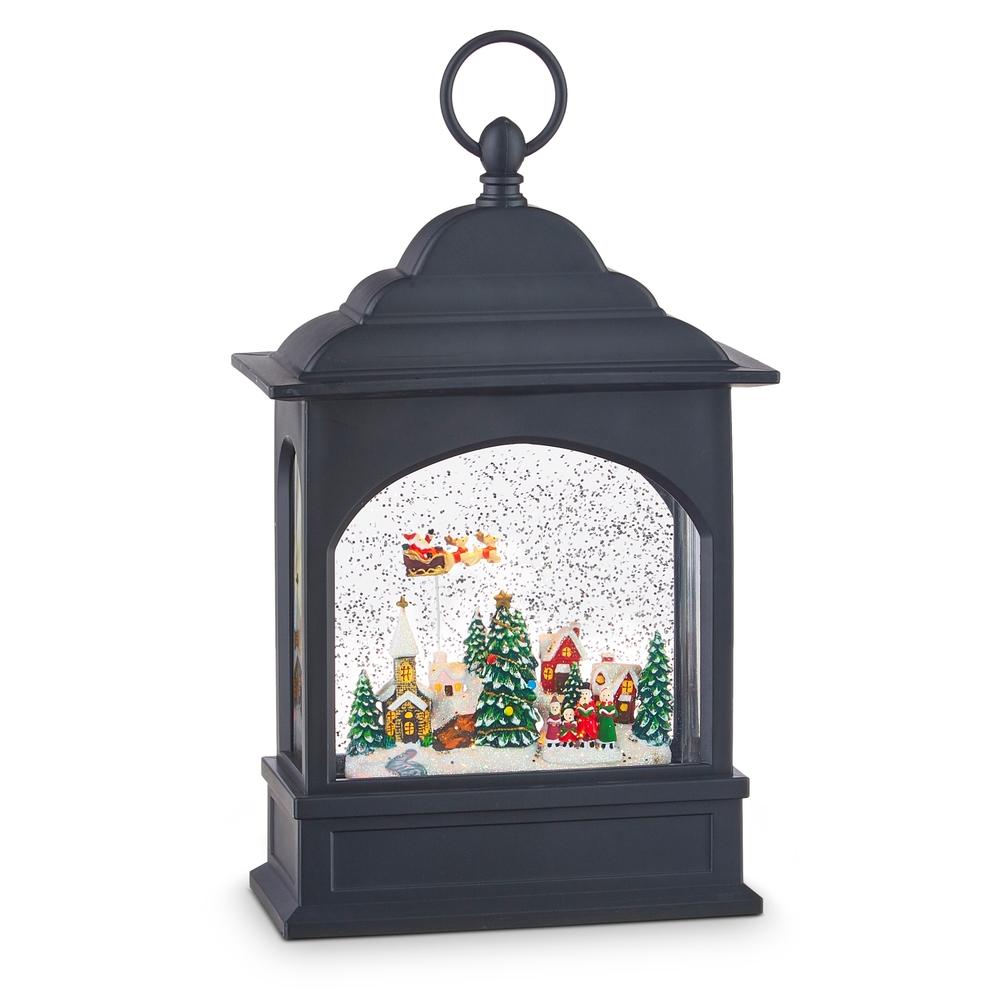 RAZ Imports 11" Flying Santa Lighted Water Lantern