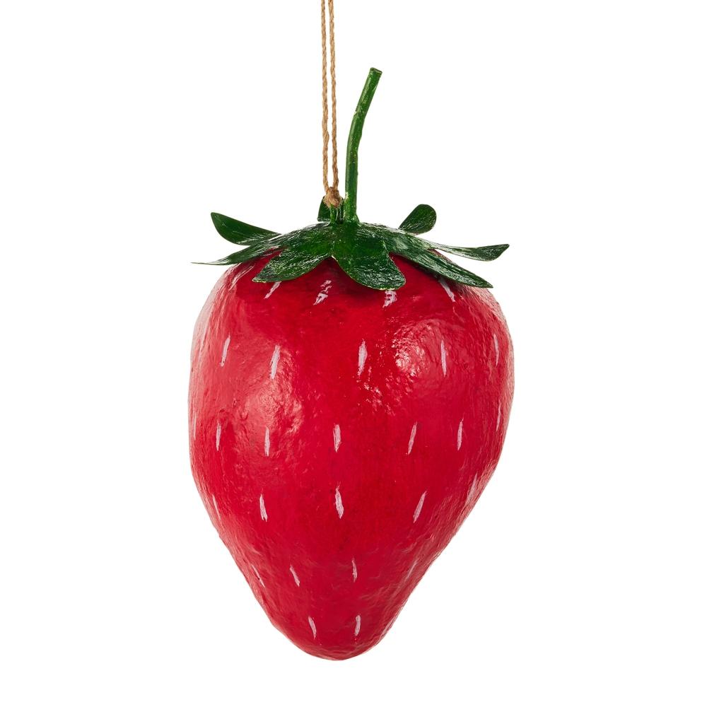 RAZ Imports 11" Paper Mache Strawberry