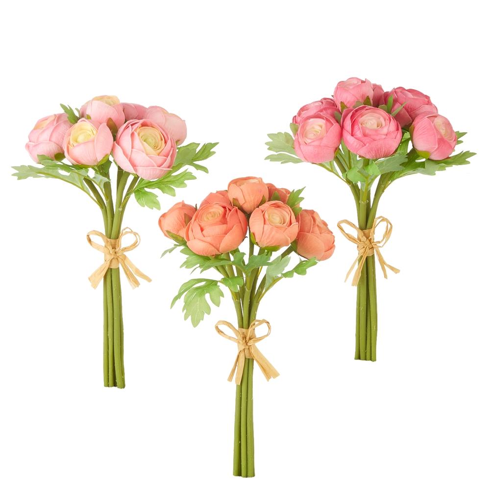 RAZ Imports 11" Real Touch Ranunculus Bundle
