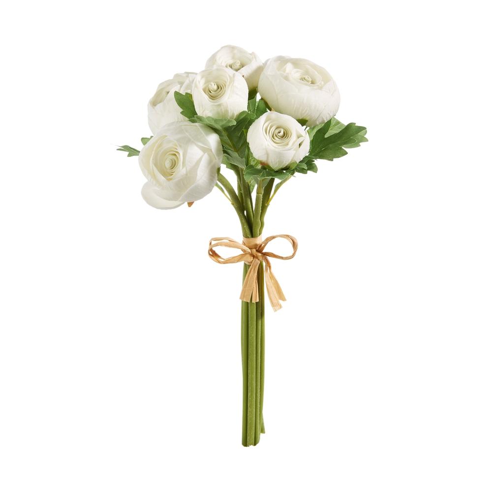 RAZ Imports 11" Real Touch White Ranunculus Bundle