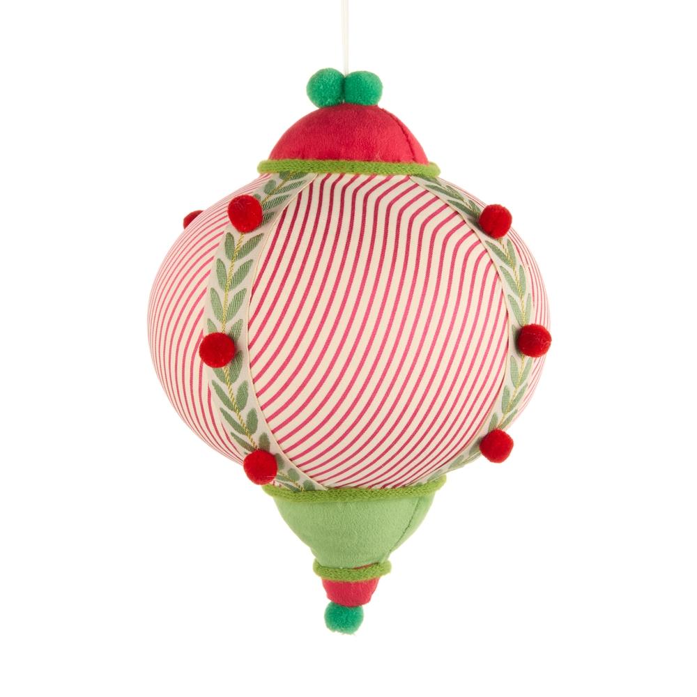 RAZ Imports 11" Red Seersucker Ornament
