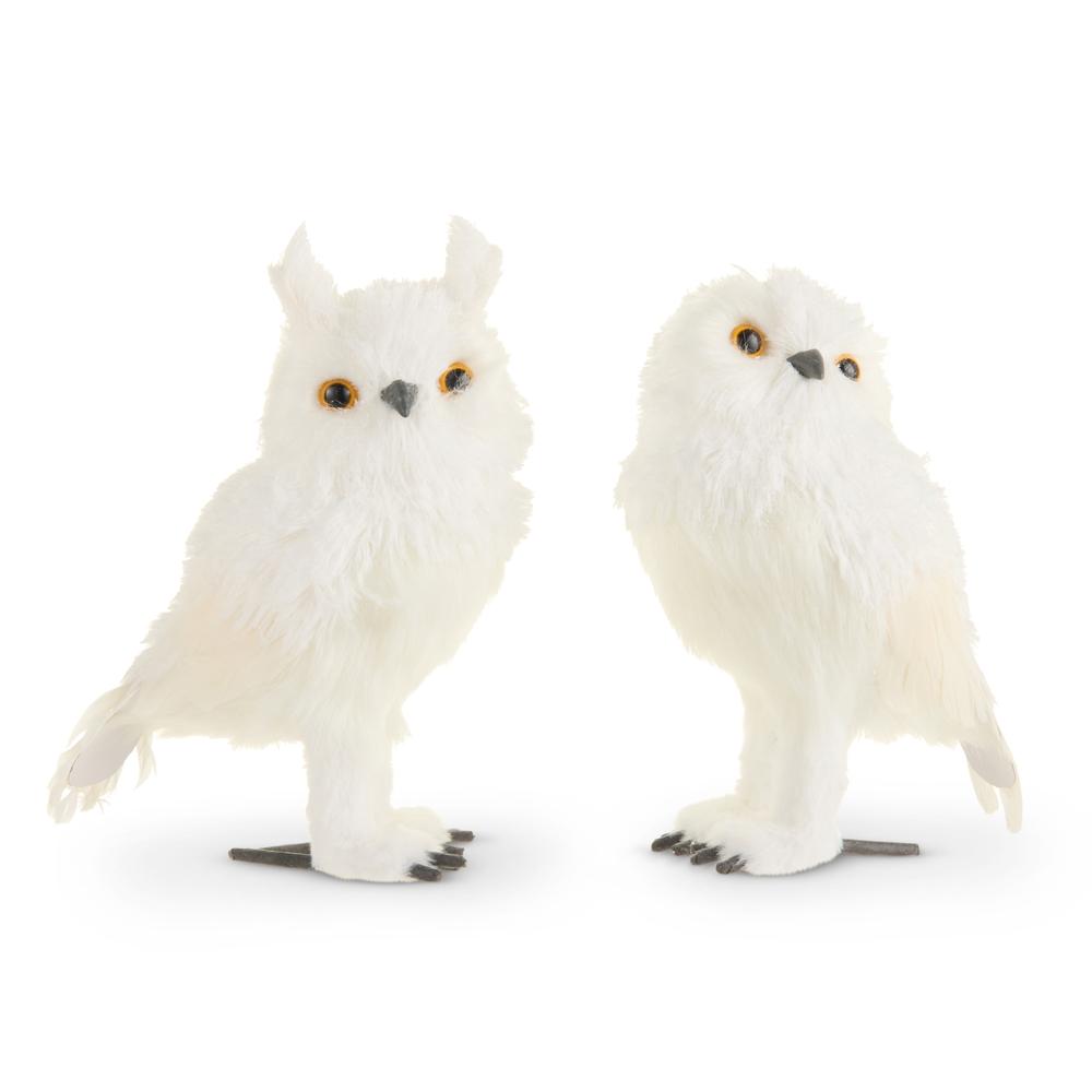 RAZ Imports 11" White Owl Ornament