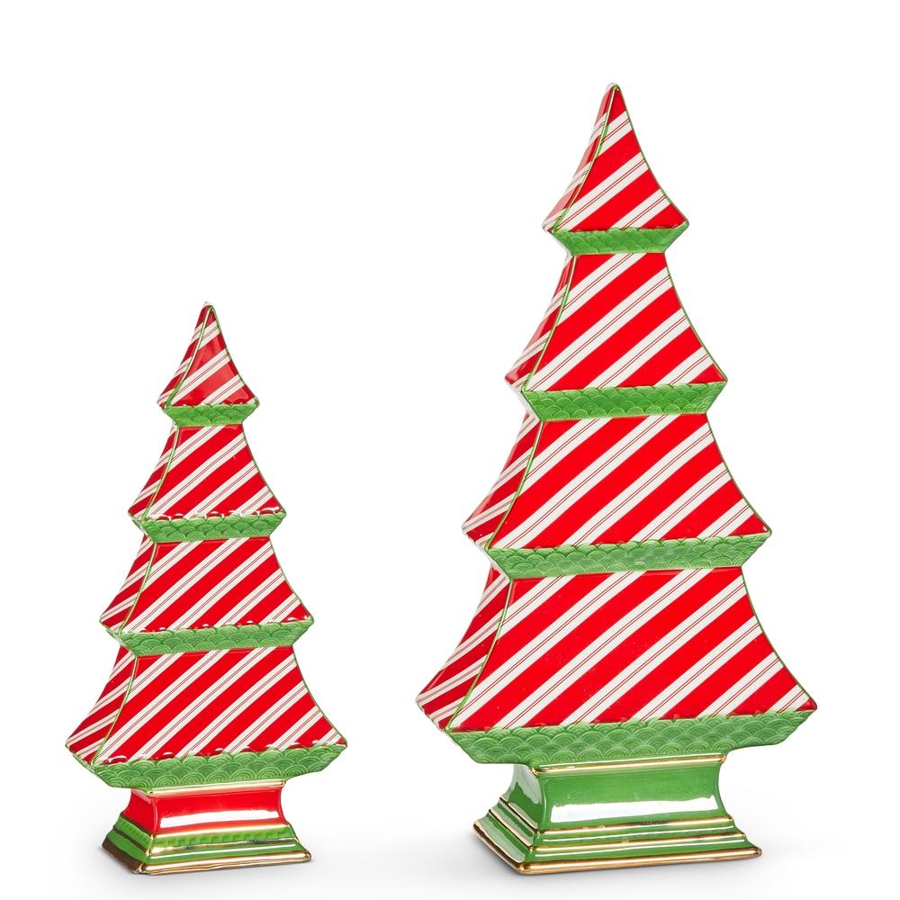 RAZ Imports 12.25" Candy Cane Stripe Tabletop Trees