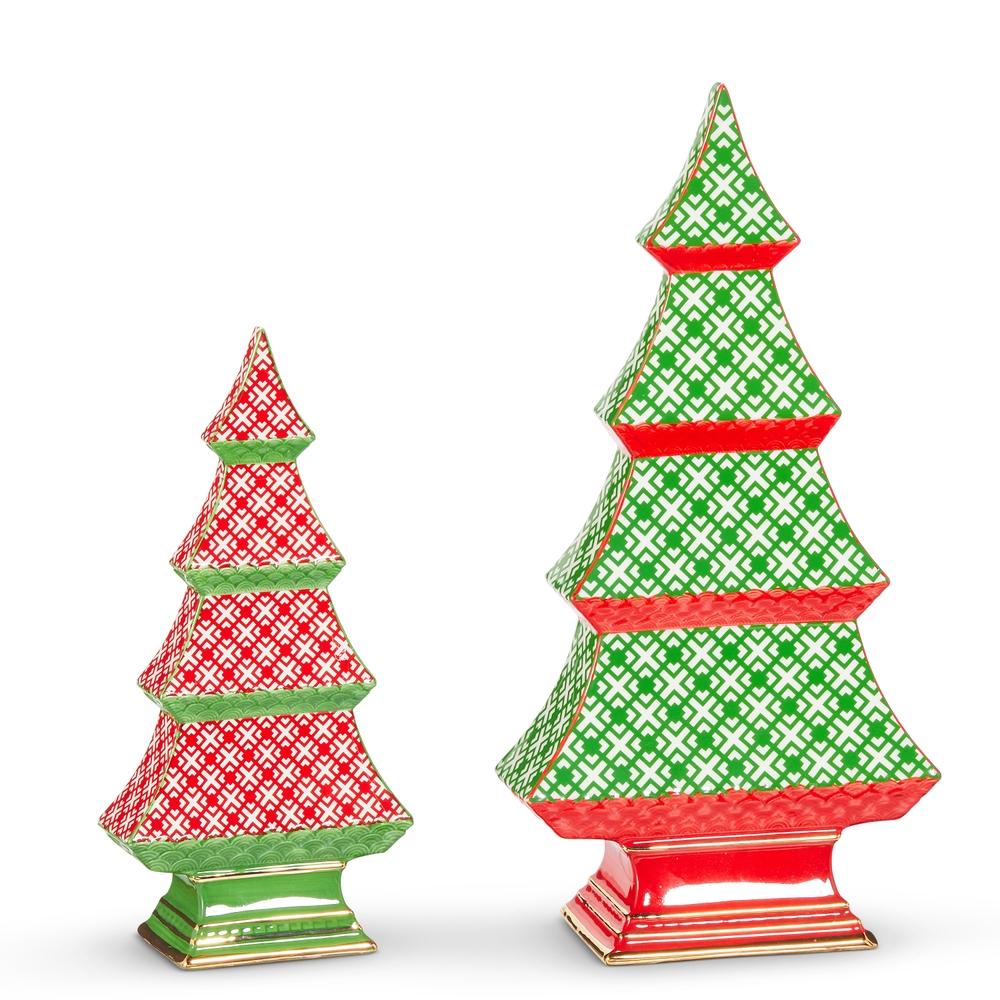 RAZ Imports 12.25" Geo Pattern Tabletop Trees