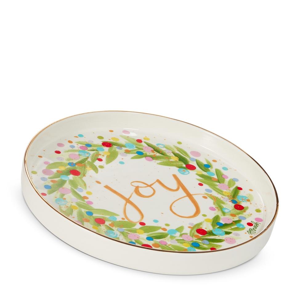 RAZ Imports 12.25" Joy Wreath Plate