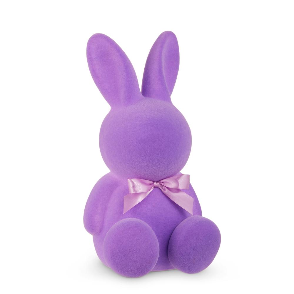 RAZ Imports 12.25" Purple Flocked Bunny