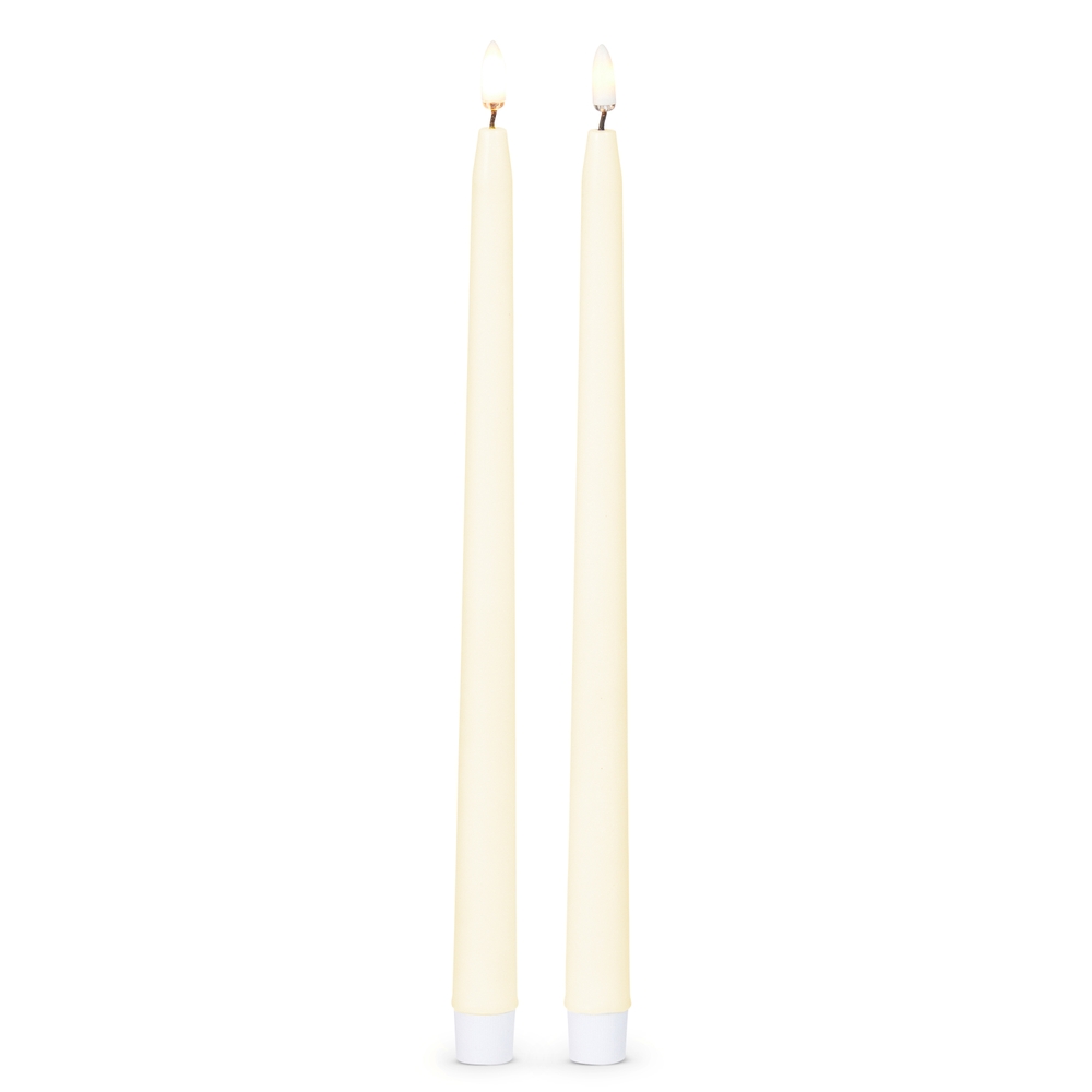 RAZ Imports 12.5" Ivory Taper Candles
