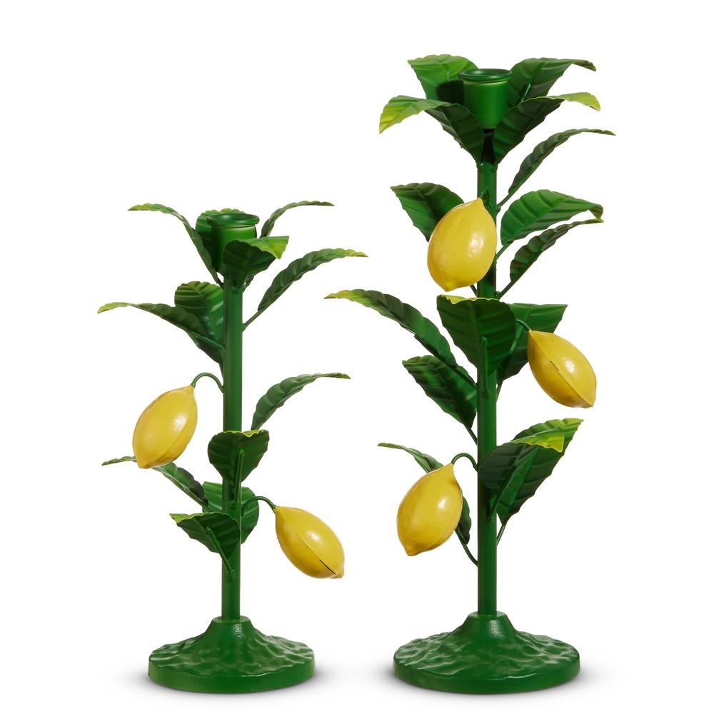 RAZ Imports 12.5" Lemon Vine Candlesticks