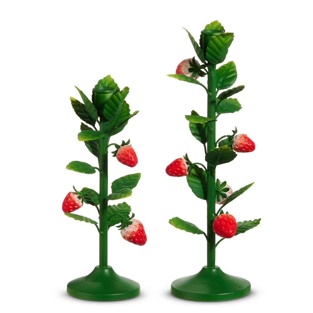 RAZ Imports 12.5" Strawberry Vine Candlesticks
