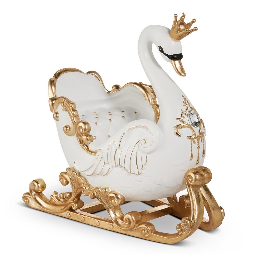 RAZ Imports 12.5" Swan Sleigh