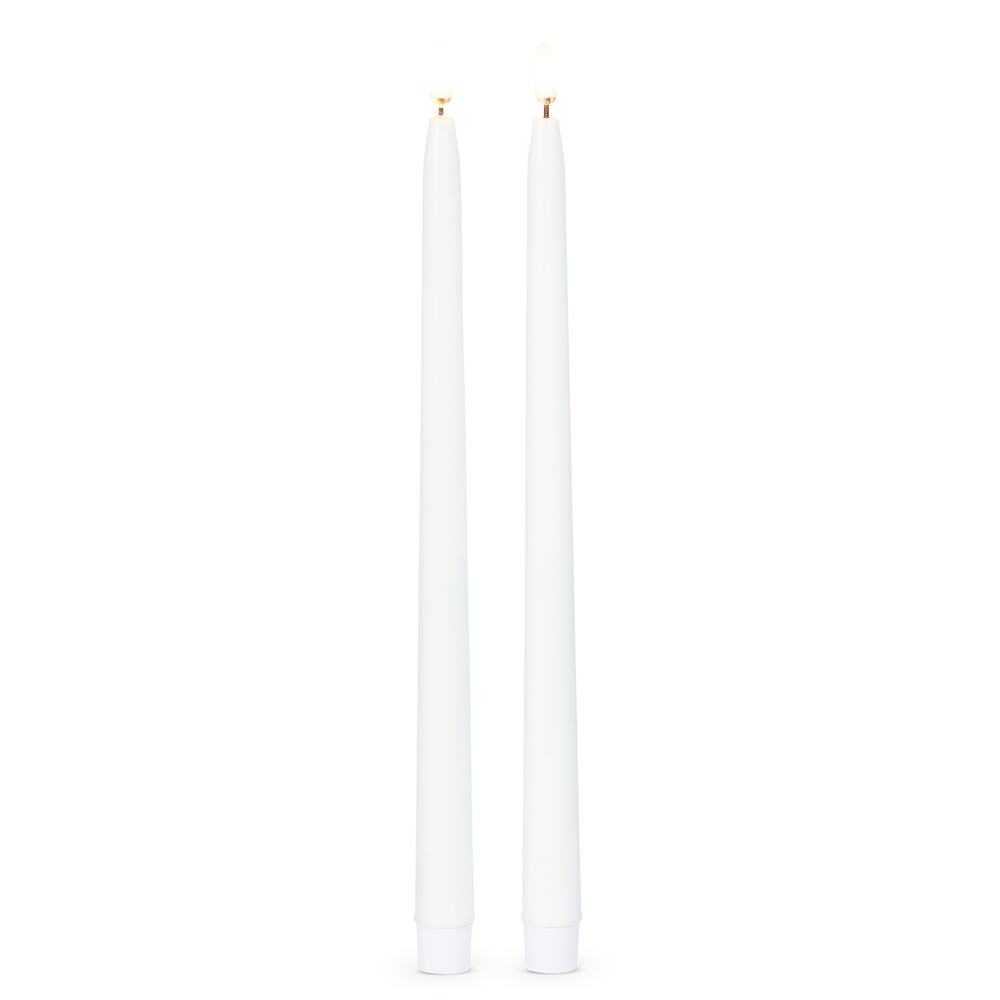 RAZ Imports 12.5" White Taper Candles