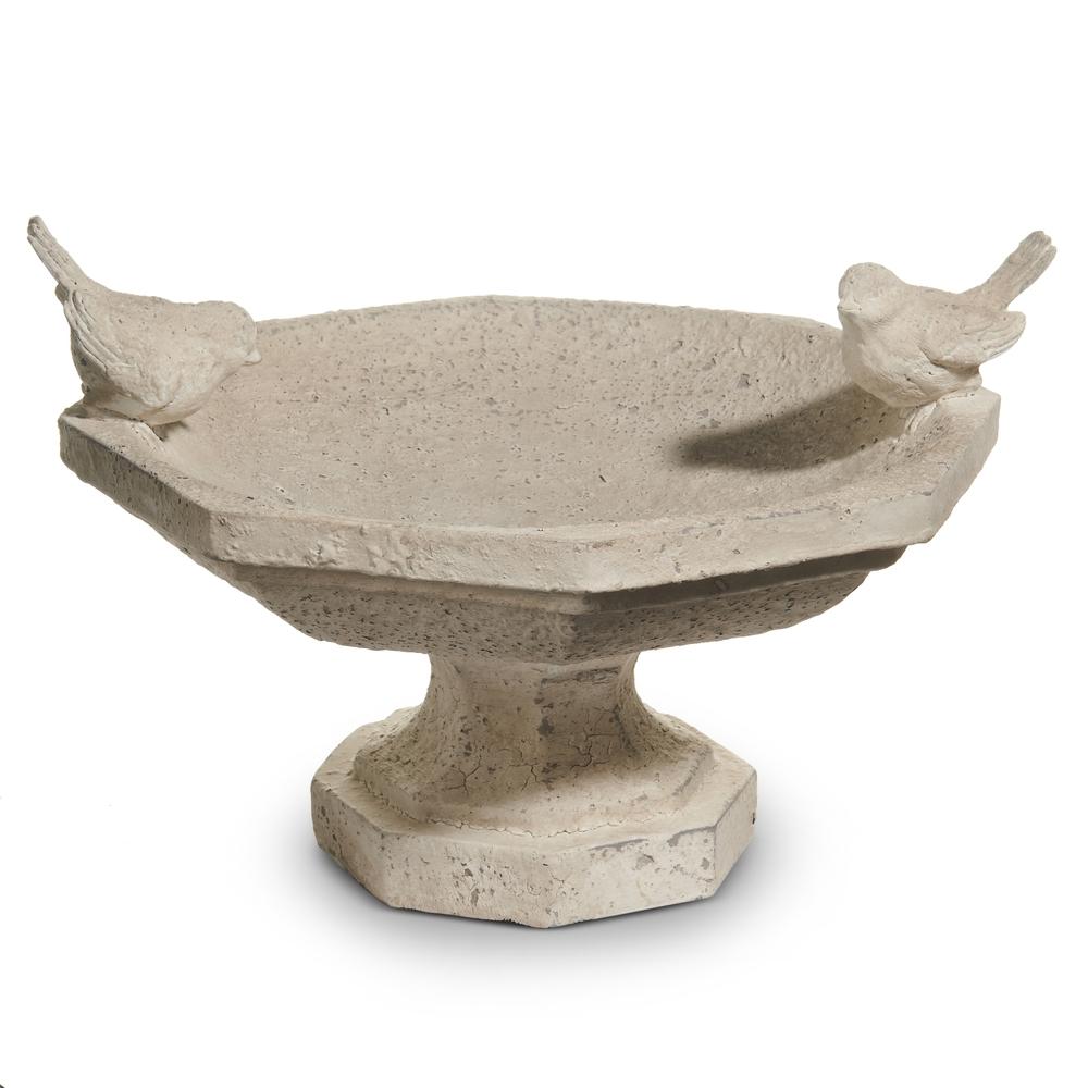RAZ Imports 12.75" Concrete Look Bird Bath