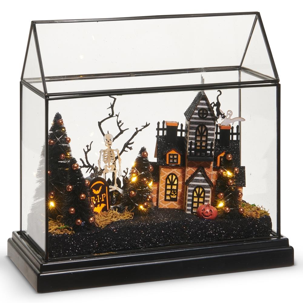 RAZ Imports 12.75" Lighted Halloween Terrarium