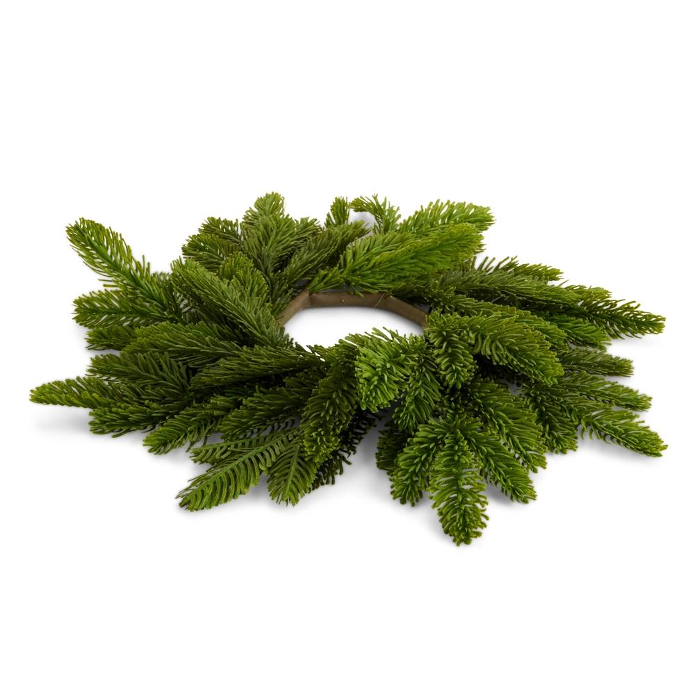 RAZ Imports 12" Cedar Mini Wreath Candle Ring