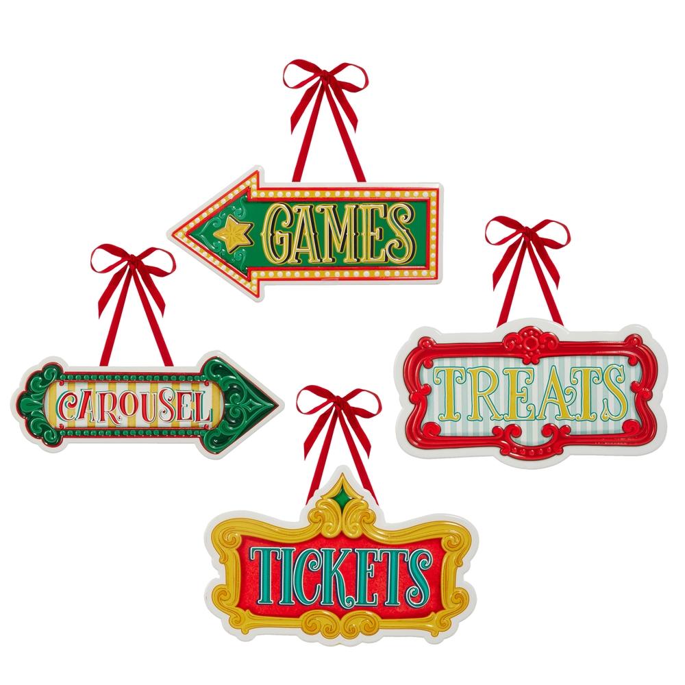 RAZ Imports 12" Christmas Circus Marquee Ornament