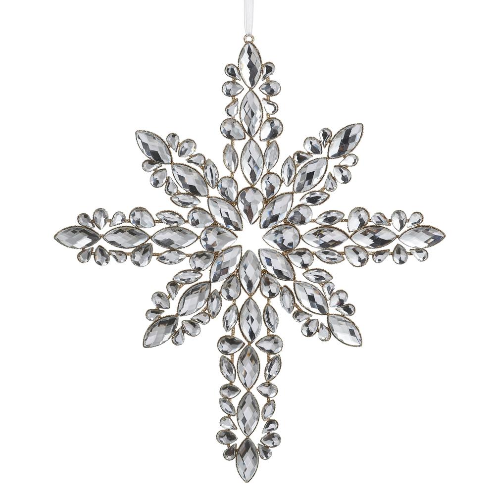RAZ Imports 12" Clear Jewel Ornament