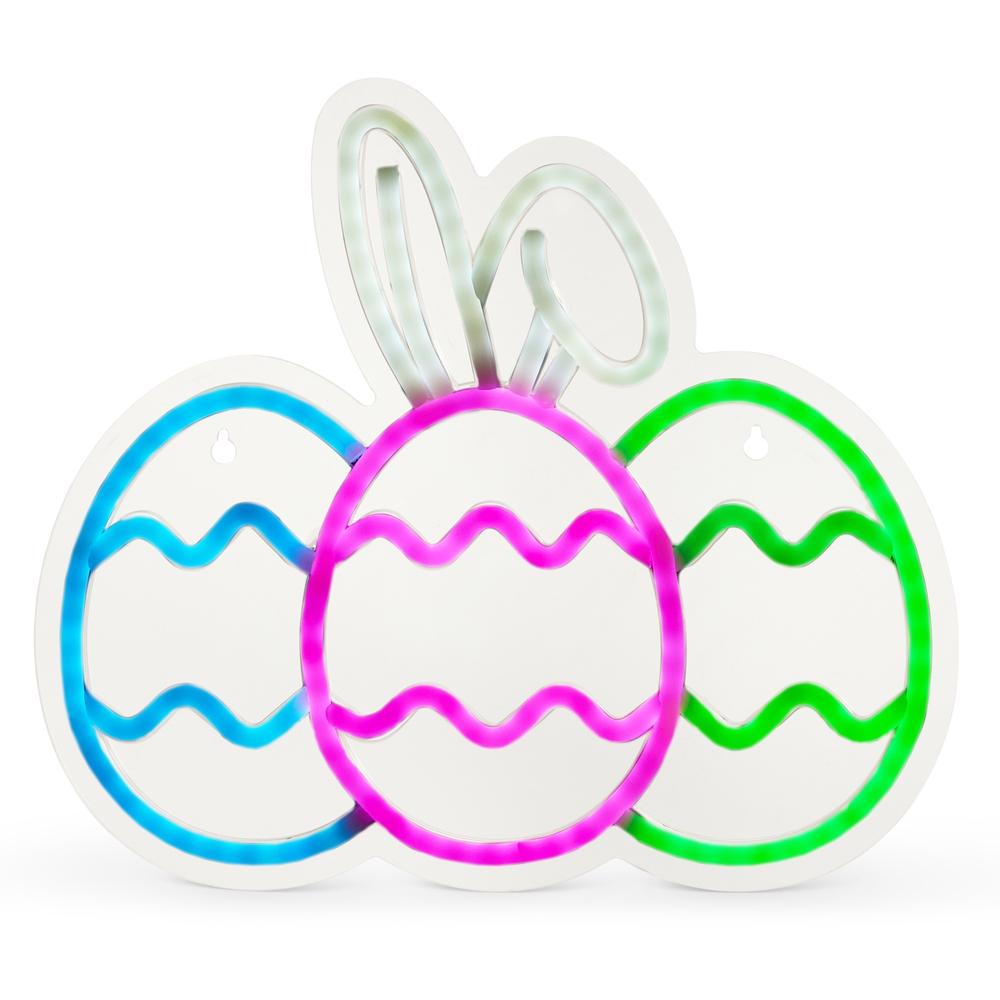 RAZ Imports 12" Easter Eggs Neon Sign