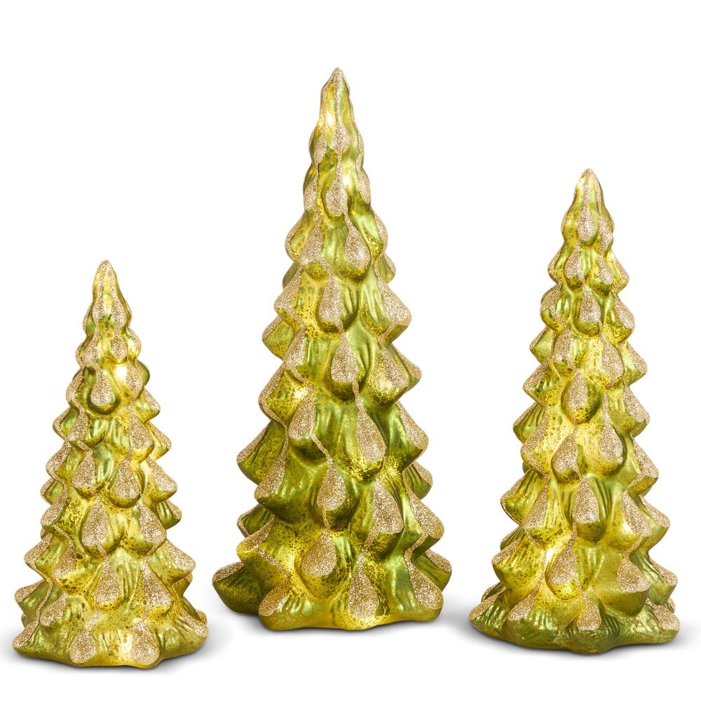 RAZ Imports 12" Green Snowy Trees