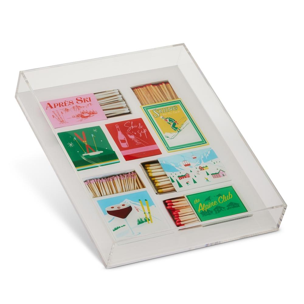 RAZ Imports 12" Holiday Matchbooks Tray