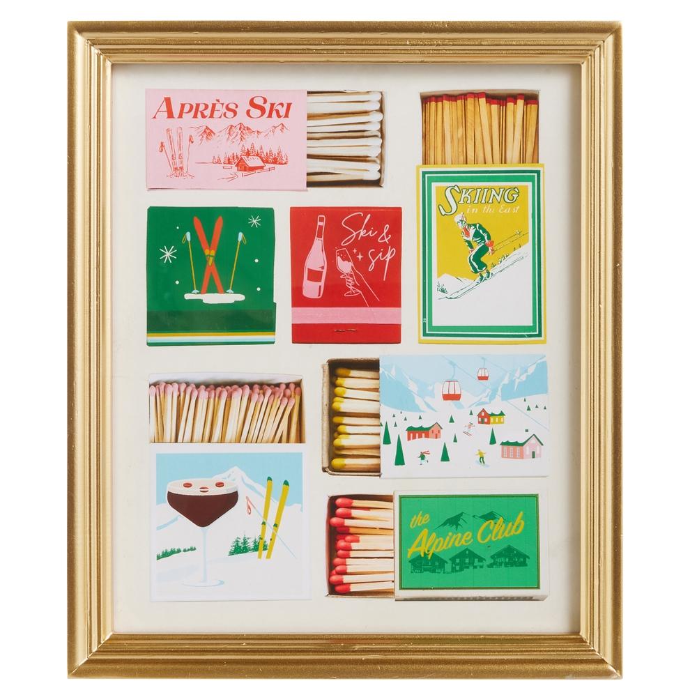 RAZ Imports 12" Holiday Matchbooks Wall Art