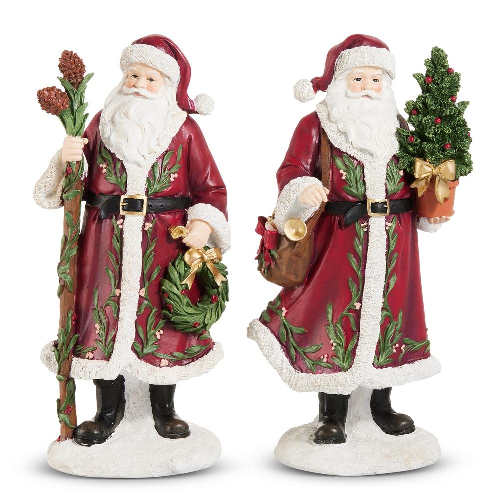 RAZ Imports 12" Holly Holiday Santa