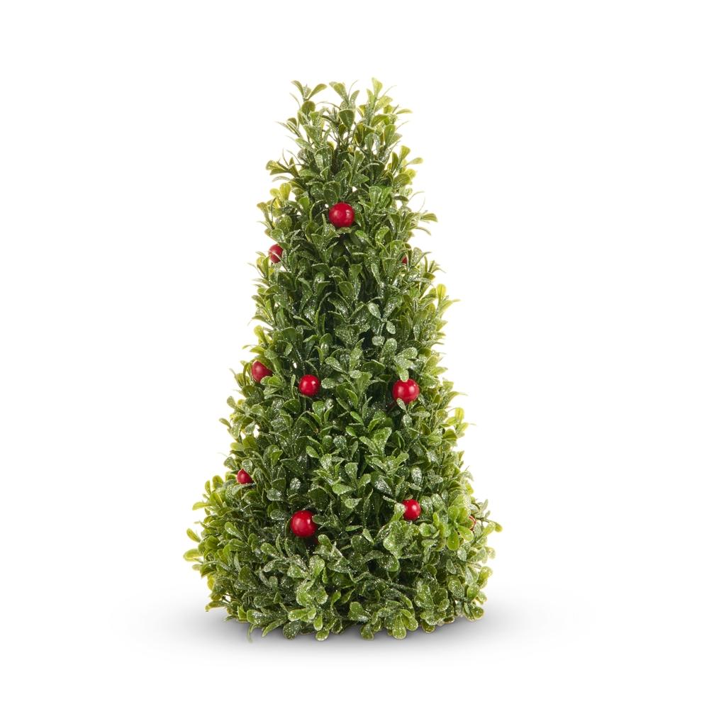 RAZ Imports 12" Iced Cedar and Berry Tree