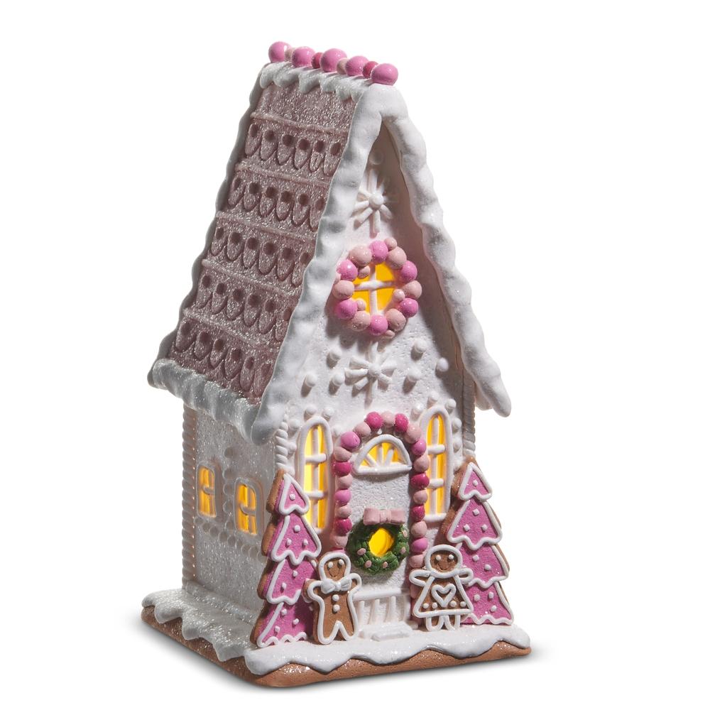 RAZ Imports 12" Pink Gingerbread House