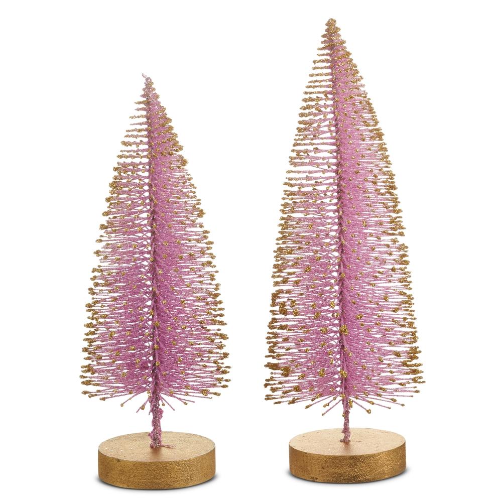 RAZ Imports 12" Purple Bottle Brush Tree