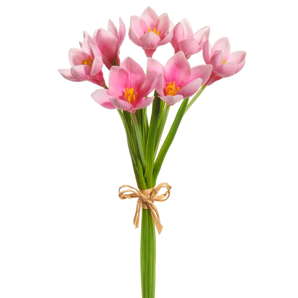 RAZ Imports 12" Real Touch Pink Crocus Bundle