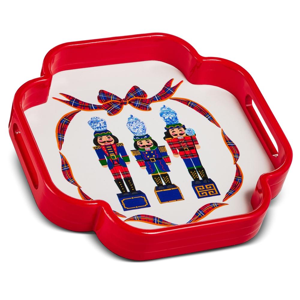 RAZ Imports 12" Red Nobel Nutcracker Tray