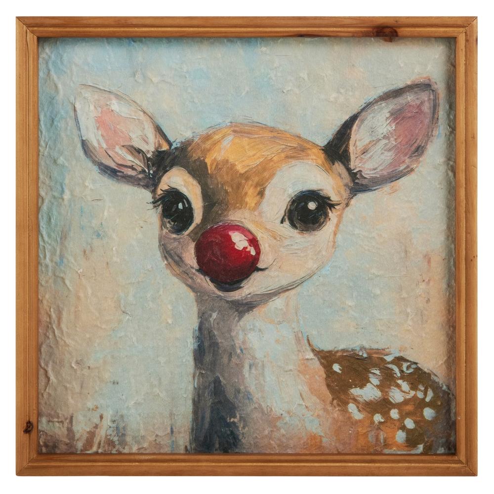 RAZ Imports 12" Red Nosed Wonder Wall Art