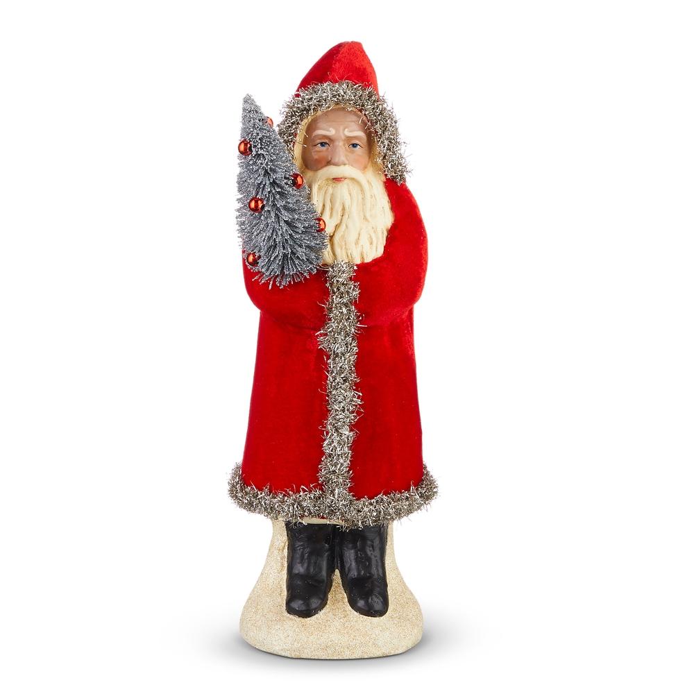 RAZ Imports 12" Red Velvet Santa