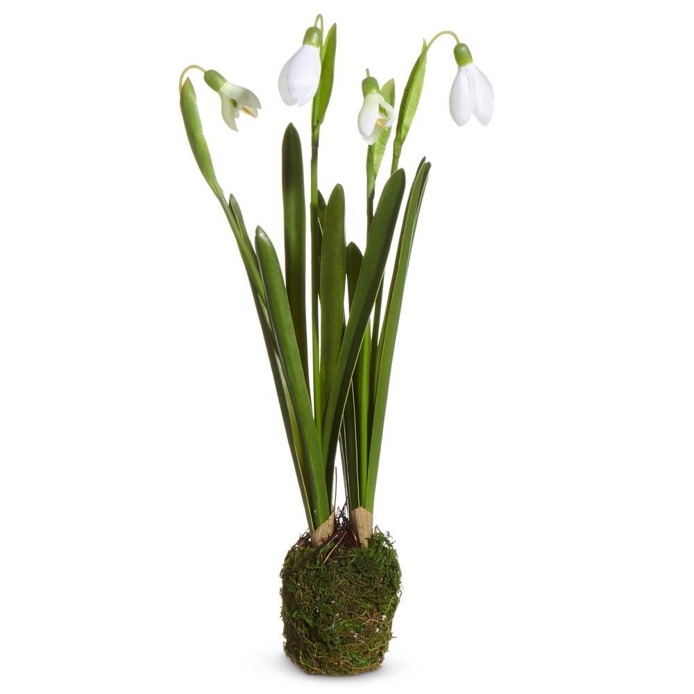 RAZ Imports 12" Snowdrop Plant Drop In