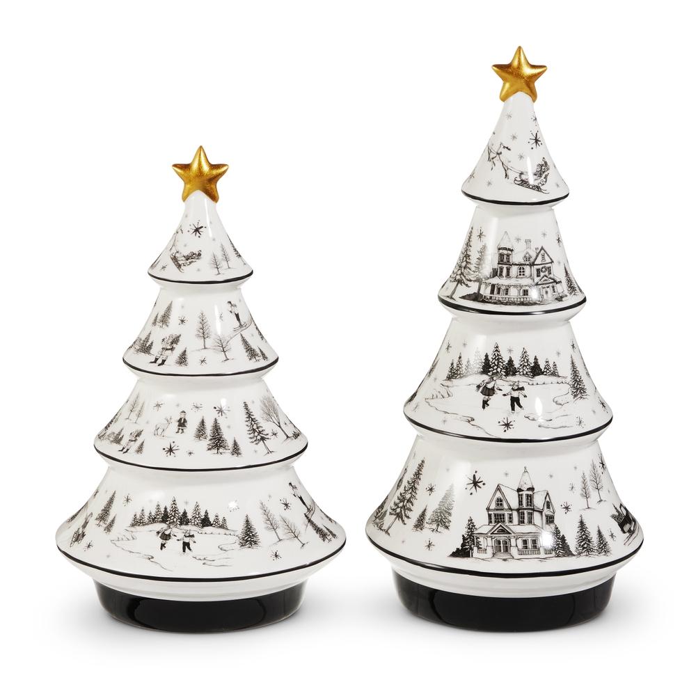 RAZ Imports 12" Through the Woods Ceramic Trees