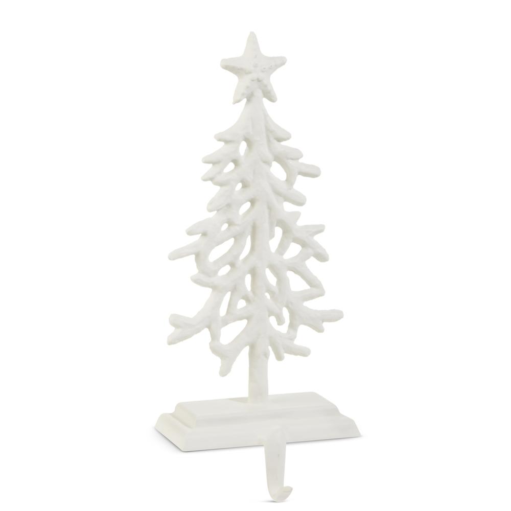 RAZ Imports 12" White Coral Tree Stocking Holder
