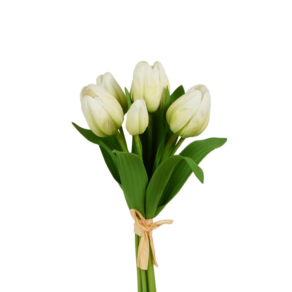 RAZ Imports 12" White Tulip Bundle