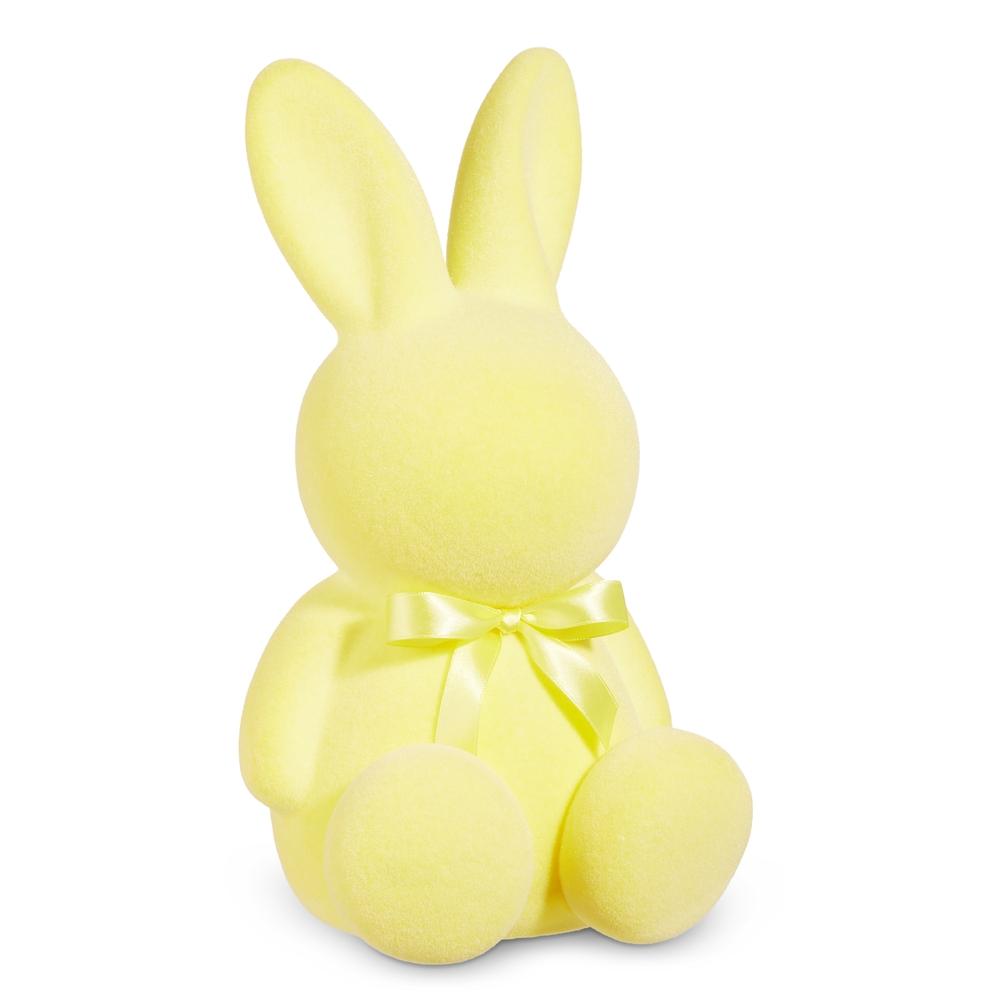 RAZ Imports 12" Yellow Flocked Bunny