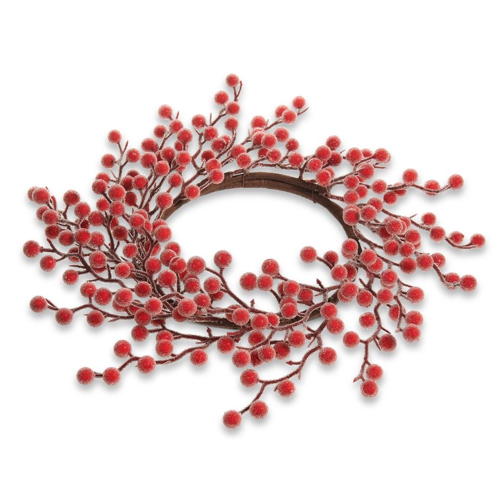 RAZ Imports 13.5" Iced Berry Candle Ring
