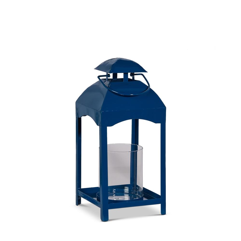 RAZ Imports 13.75" Blue Lantern