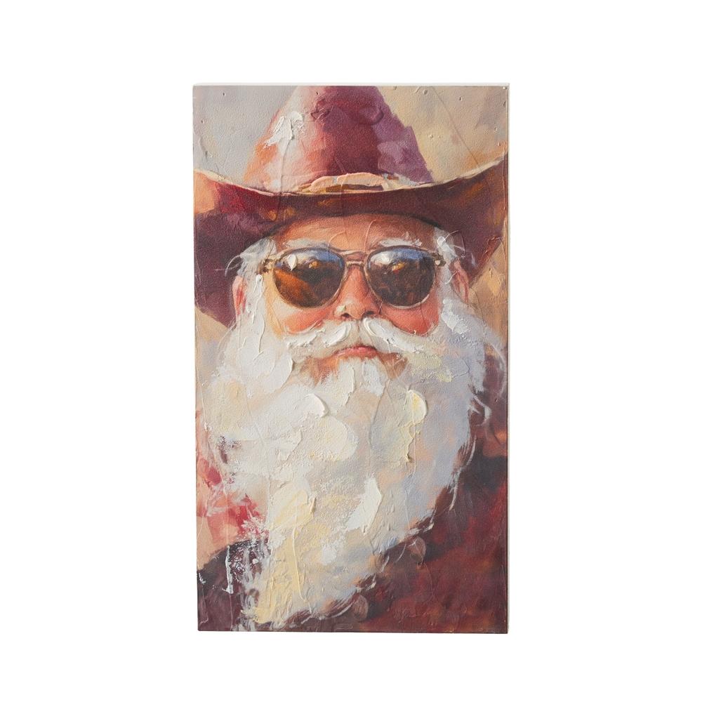 RAZ Imports 13.75" Cowboy Kringle Wall Art