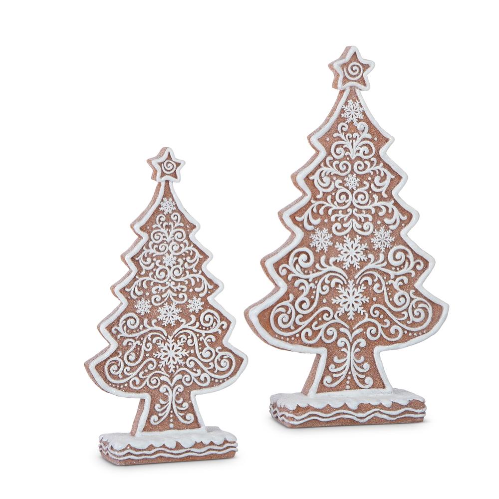 RAZ Imports 13" Frosted Gingerbread Trees