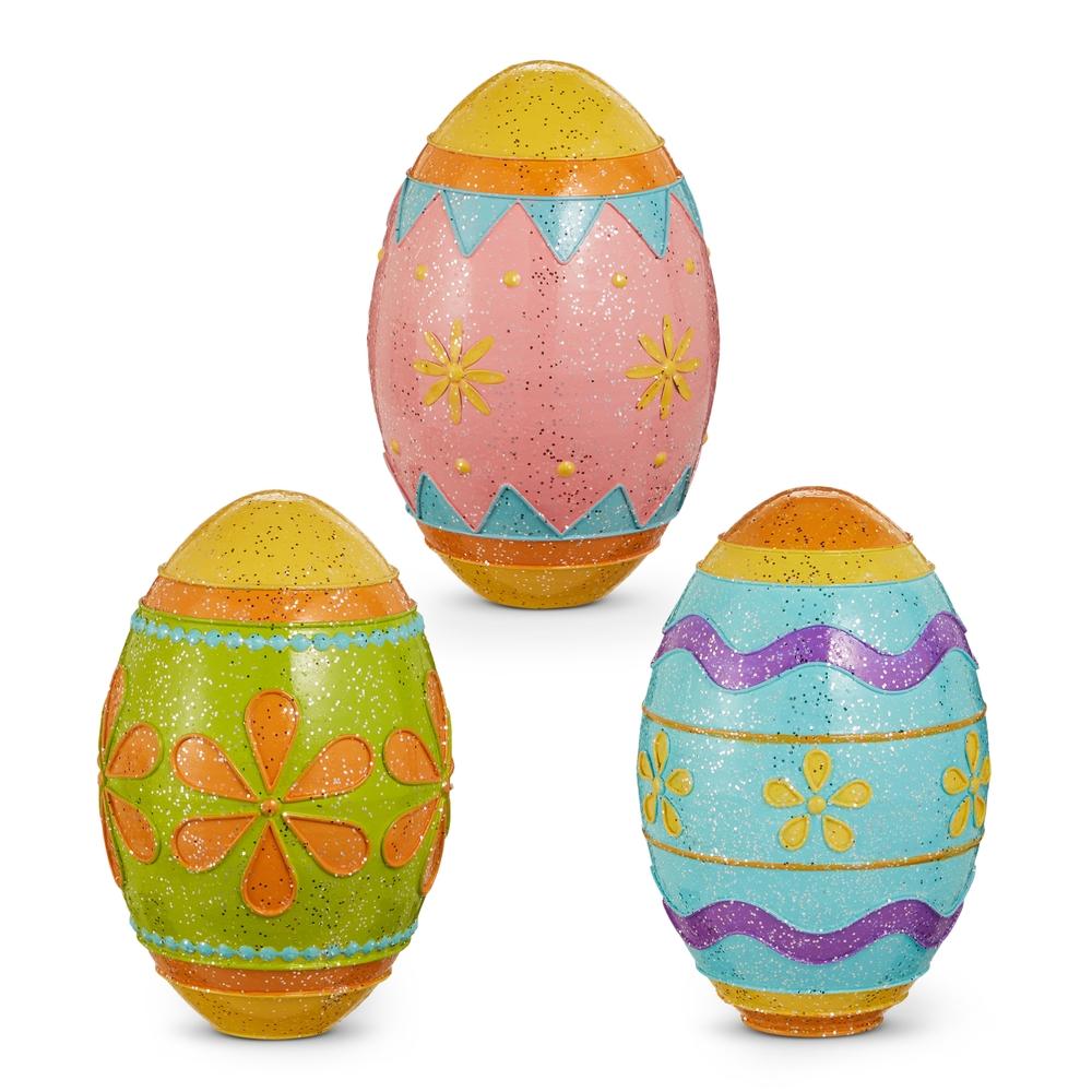 RAZ Imports 13" Glittered Egg